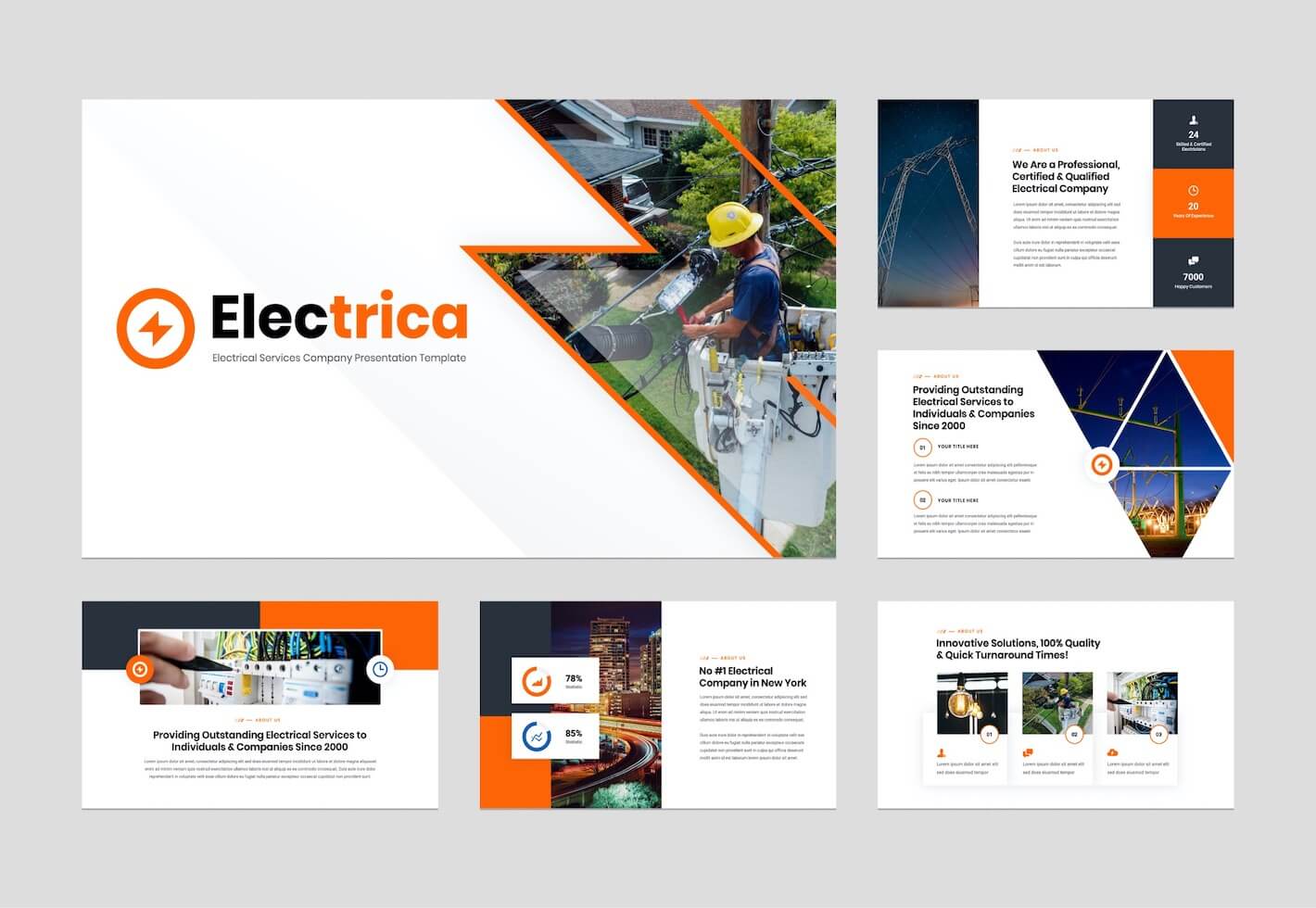 template for electrical presentation