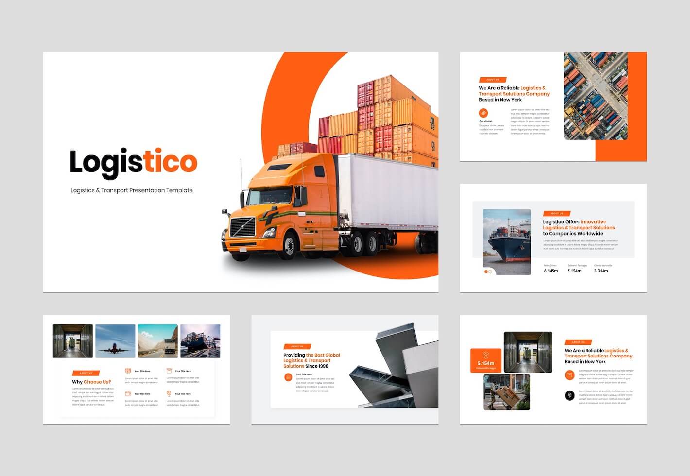 logistics company presentation ppt free download