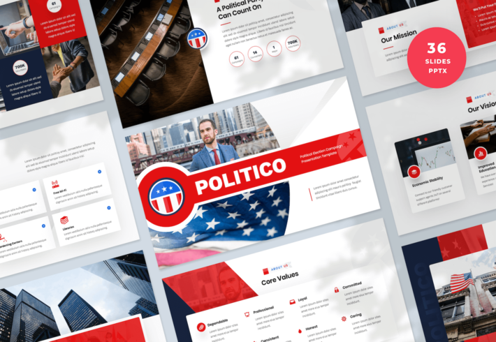Political Election Campaign PowerPoint Presentation Template