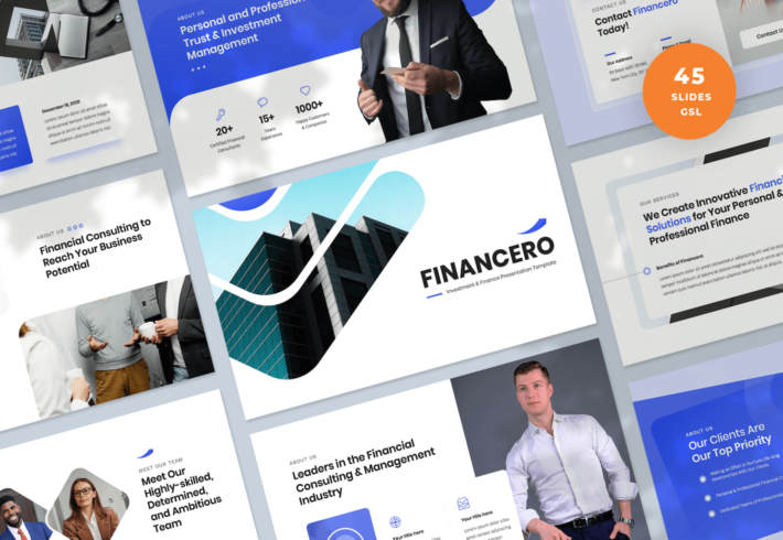 Financero – Investment & Finance Google Slides Presentation Template