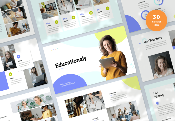 Educationaly – Online Education Google Slides Presentation Template
