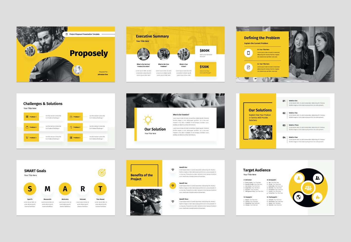 proposal presentation layout