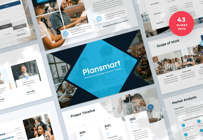 Plansmart – Marketing Plan PowerPoint Presentation Template