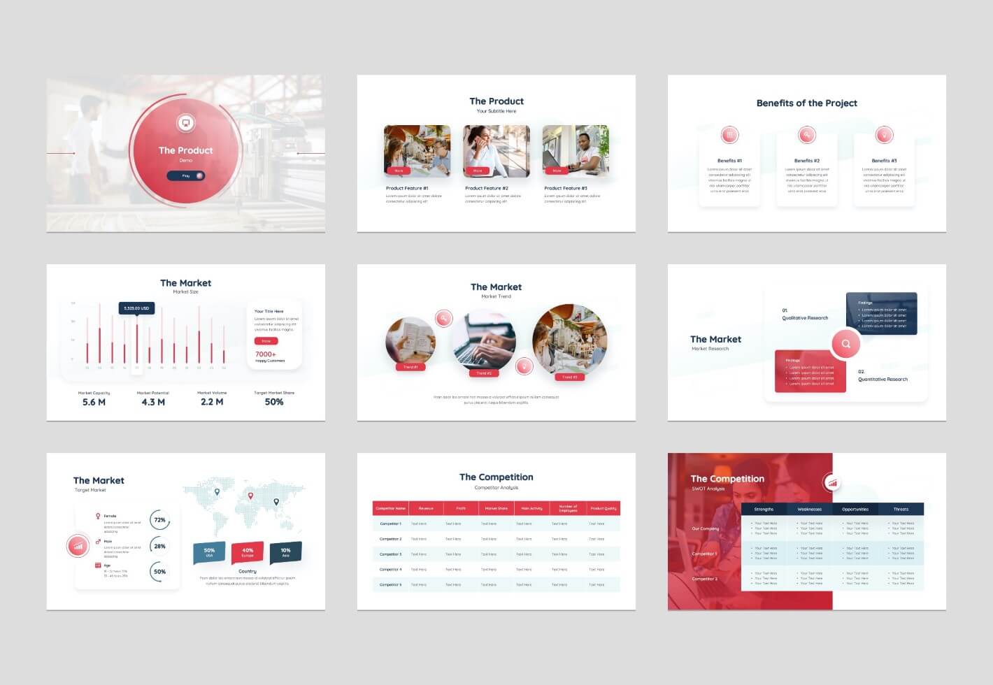 Pitch Deck PowerPoint Presentation Template Graphue