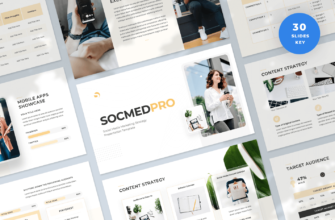 SocmedPro – Social Media Marketing Strategy Keynote Presentation Template