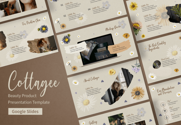 Cottagee – Beauty Product Google Slides Presentation Template