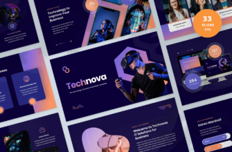 Technova – IT and Technology Company Google Slides Presentation Template