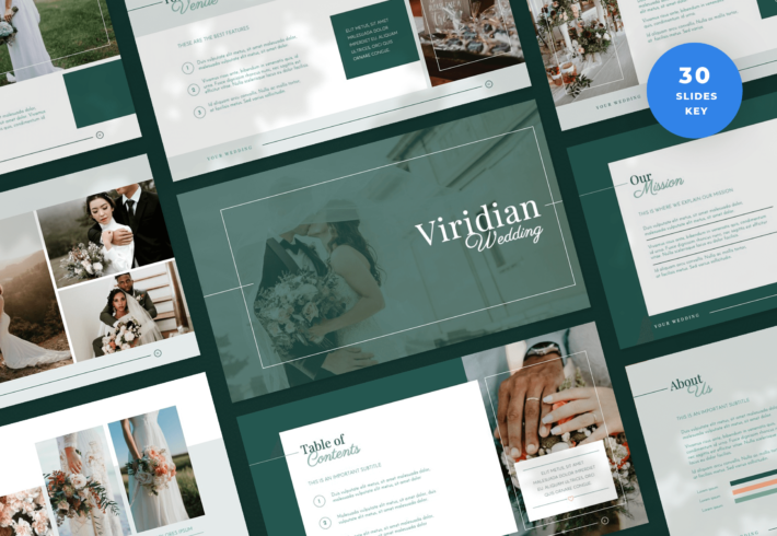 Viridian – Wedding Keynote Presentation Template