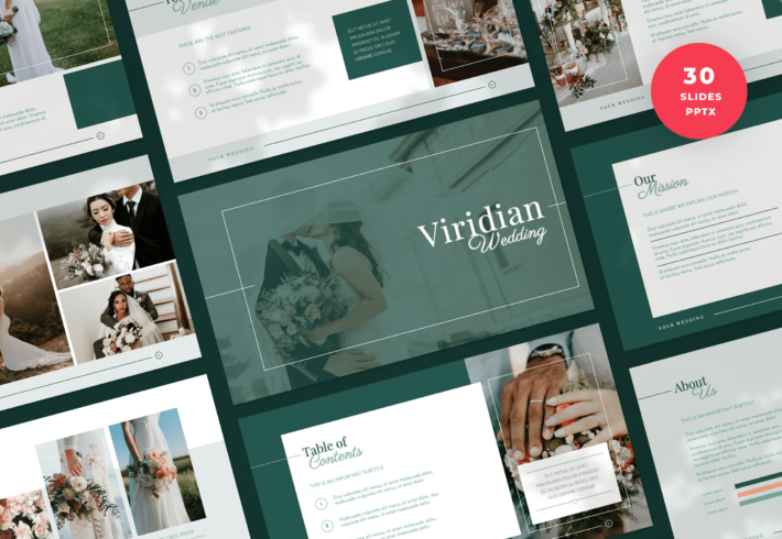 Viridian – Wedding PowerPoint Presentation Template