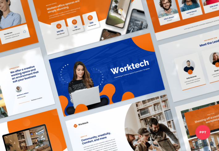 Coworking and Creative Space PowerPoint Presentation Template