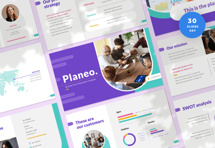 Planeo – Business Plan Keynote Presentation Template