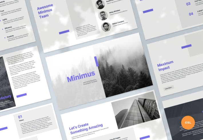 Minimus – Minimal Multipurpose Google Slides Presentation Template