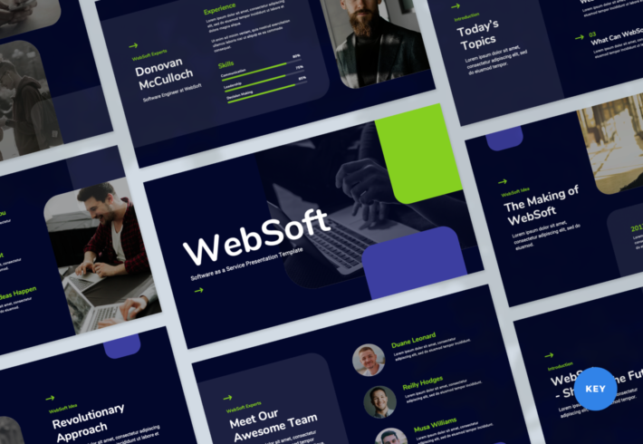 WebSoft – SaaS Keynote Presentation Template