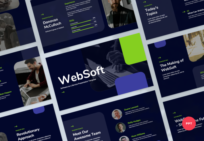 WebSoft – SaaS PowerPoint Presentation Template