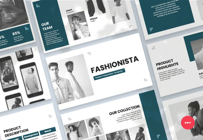 Fashionista – Fashion Brand PowerPoint Presentation Template