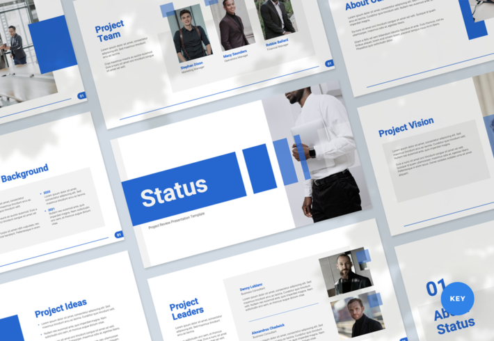 Project Review Keynote Presentation Template