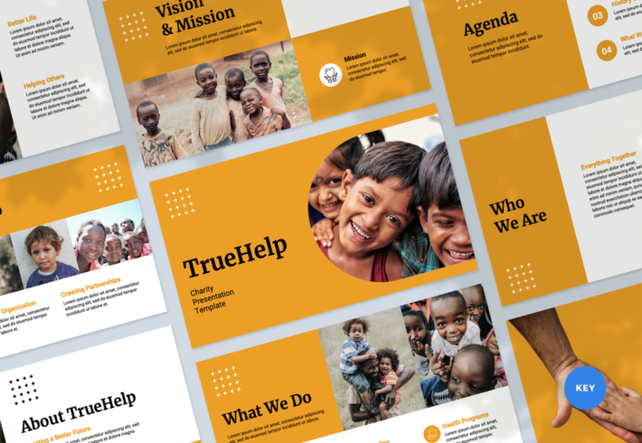 TrueHelp – Charity Presentation Keynote Template