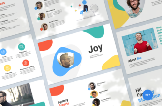 Joy – Design Portfolio Presentation Keynote Template