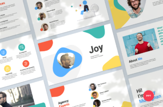 Joy – Design Portfolio Presentation Powerpoint Template