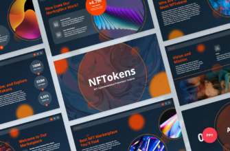 NFTokens – NFT Digital Marketplace Presentation PowerPoint Template