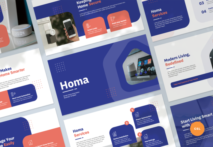 Homa – Smart Home Automation Business Presentation Google Slides Template
