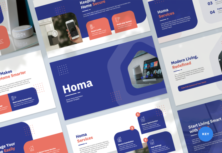 Homa – Smart Home Automation Business Presentation Keynote Template