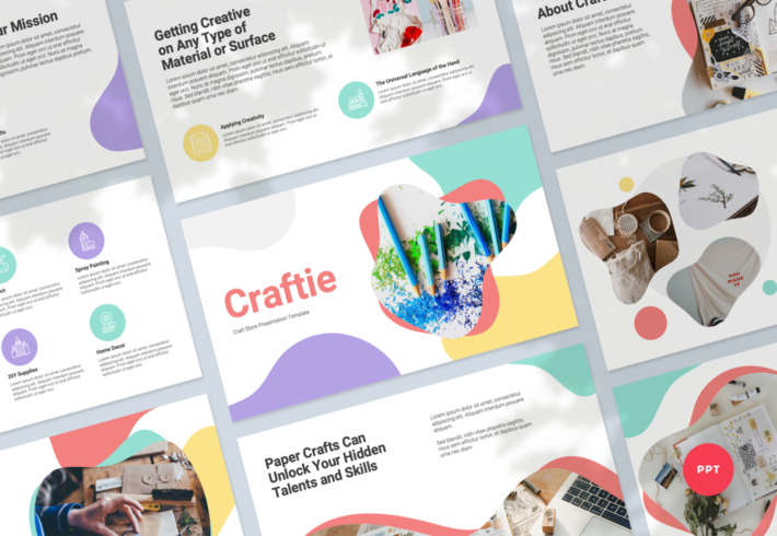 Craftie – Craft Store Presentation PowerPoint Template