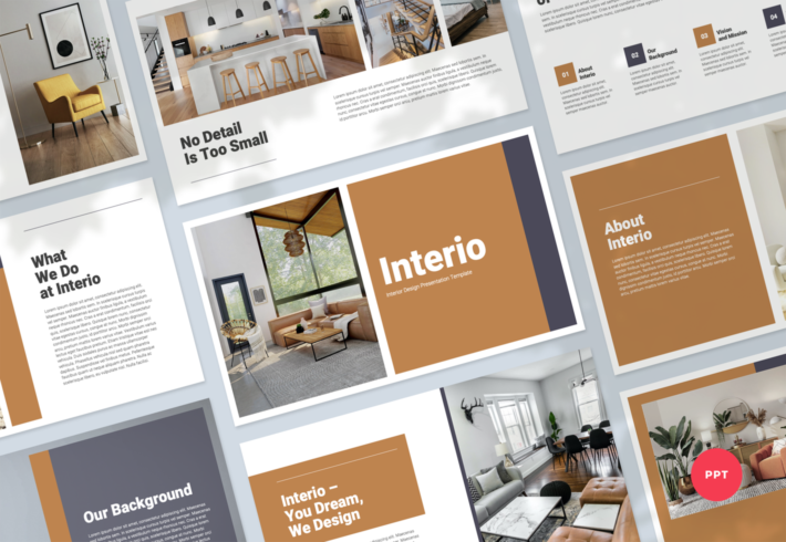 Interio – Interior Design Presentation PowerPoint Template