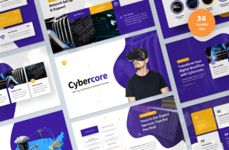 Cybercore – Cyber Security Company Presentation Google Slides Template
