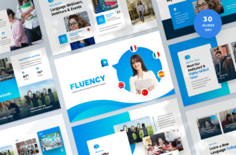 Fluency – Language School Presentation Keynote Template