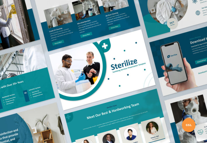 Sterilize – Sanitizing Services Presentation Google Slides Template