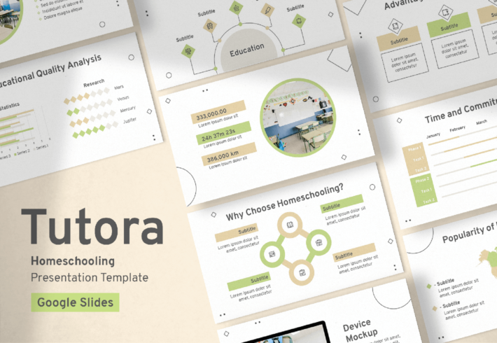 Tutora – Homeschooling Presentation Google Slides Template