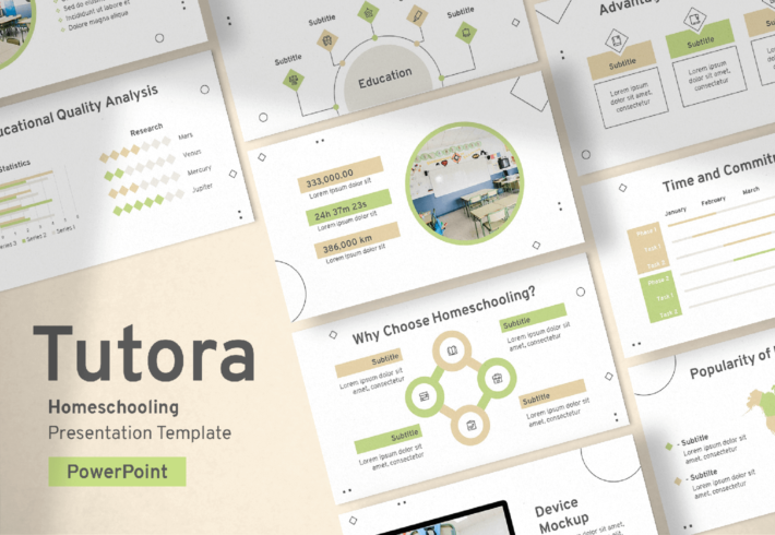Tutora – Homeschooling Presentation PowerPoint Template