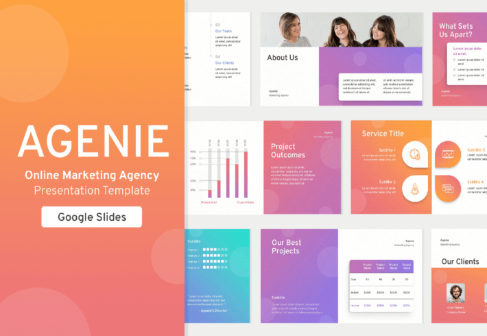 Agenie – Online Marketing Agency Presentation Google Slides Template