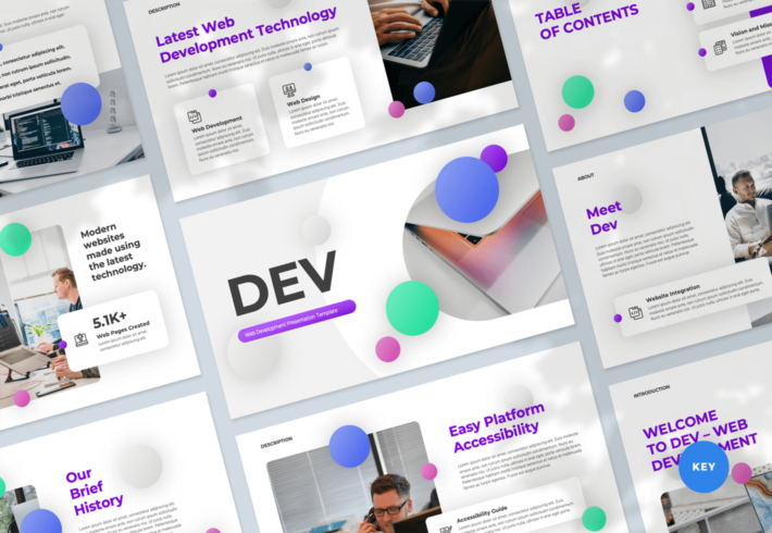 Dev – Web Development Presentation Keynote Template