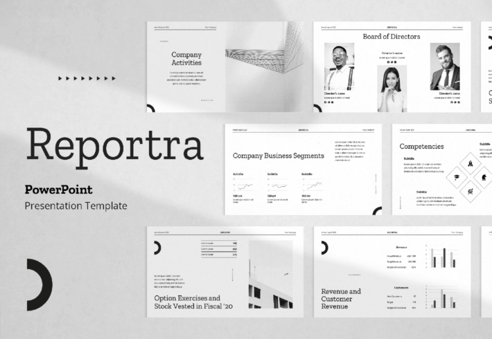Reportra – Annual Report Presentation PowerPoint Template