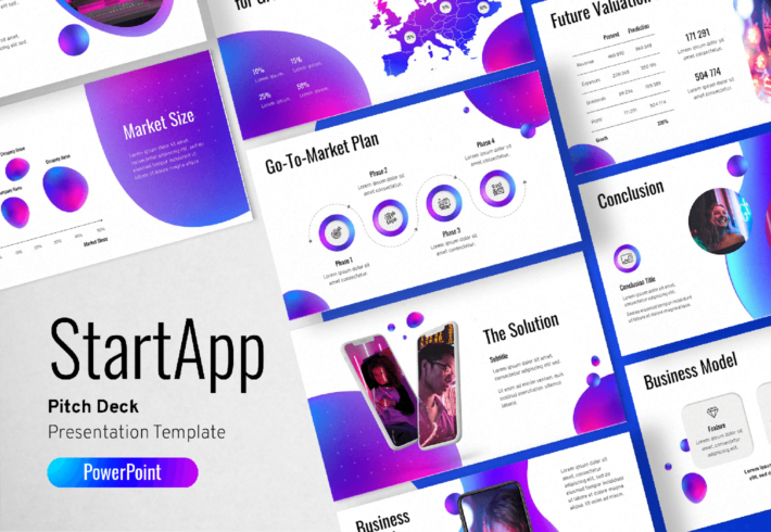 StartApp – Pitch Deck Presentation PowerPoint Template