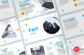 Fact – Business Infographics Presentation  PowerPoint Template