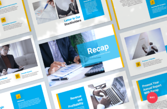 Recap – Annual Report Presentation PowerPoint Template