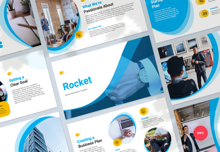 Rocket – Startup Presentation PowerPoint Template