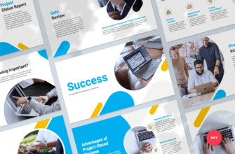 Success – Project Review Presentation PowerPoint Template