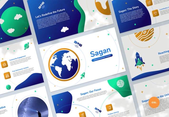 Sagan – Astronomy Presentation Google Slides Template