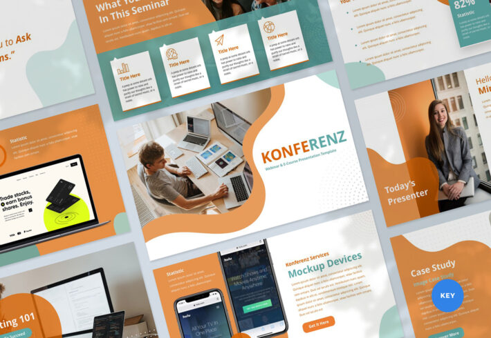 Konferenz – Online Webinar Conference and Course Presentation Keynote Template