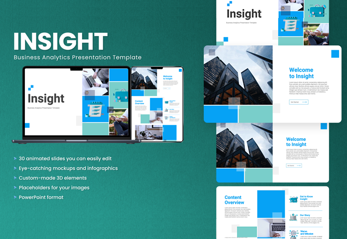 Animated Business Analytics PowerPoint Presentation Template
