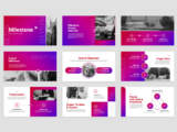 Milestone - Project Roadmap Presentation PowerPoint Template Preview 1