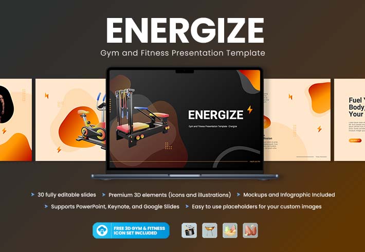 Gym and Fitness PowerPoint Presentation Template